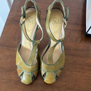 Joan and David t-strap pumps